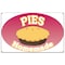 Signmission Pies Homemade Banner Heavy Duty 13 Oz Vinyl with Grommets Single Sided B-60 Pies Homemade - alternate 1